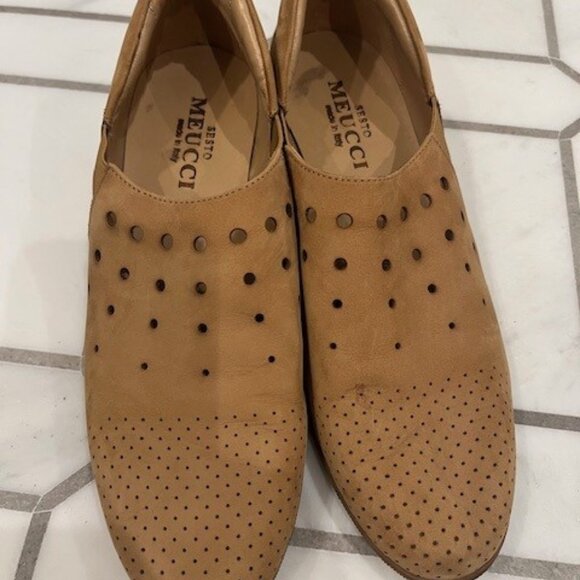 Sesto Meucci (Italy) Goatskin Tan Loafers 7N - Picture 2 of 4